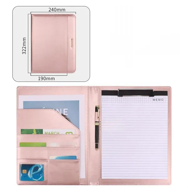 A4 Padfolio Folder Organizer With Magnetic Closure - A4 Padfolio Folder Organizer With Magnetic Closure - Image 4 of 5