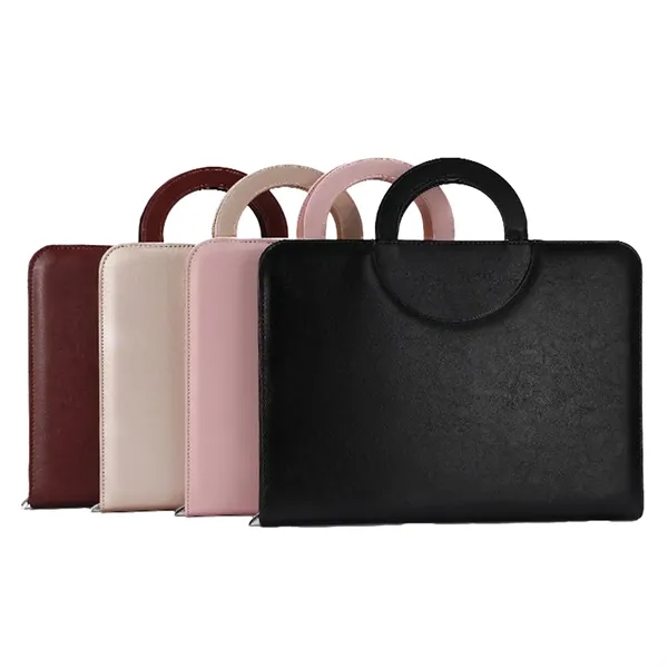 A4 Business Padfolio, Folder Organizer With Zipped Handle - A4 Business Padfolio, Folder Organizer With Zipped Handle - Image 3 of 3