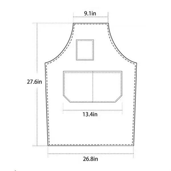 Chef  For Men And Women Cotton Canvas Aprons - Chef  For Men And Women Cotton Canvas Aprons - Image 1 of 7