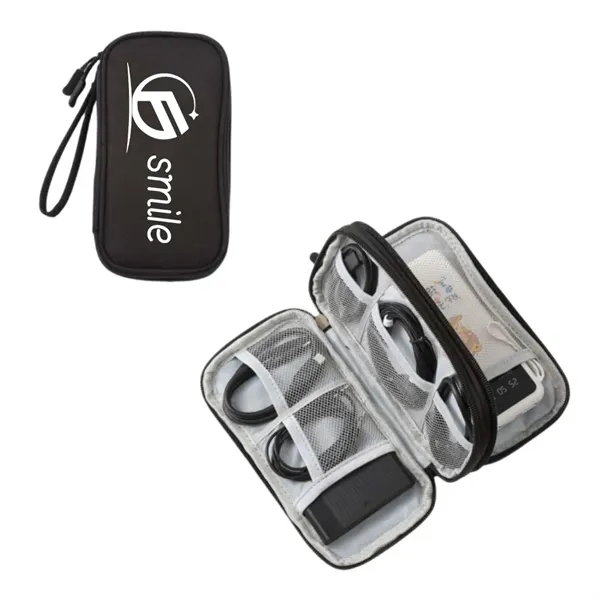 Travel Cable Organizer Pouch - Electronic Accessories Case - Travel Cable Organizer Pouch - Electronic Accessories Case - Image 3 of 6