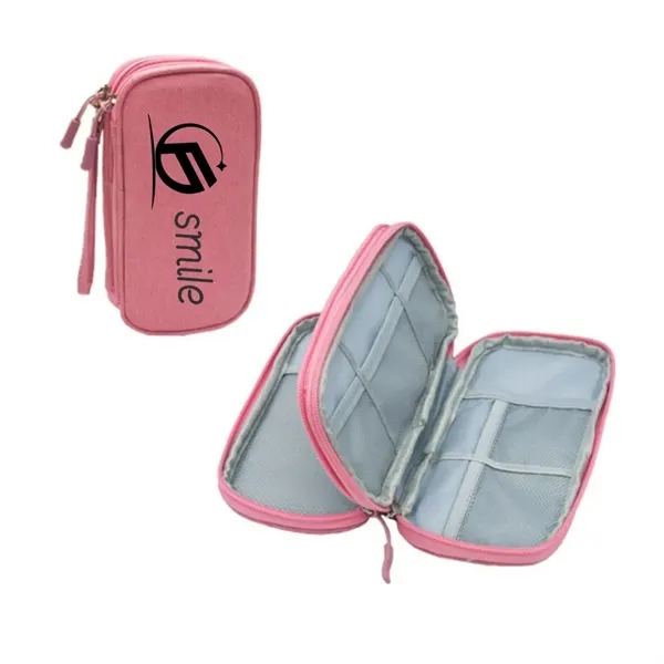 Travel Cable Organizer Pouch - Electronic Accessories Case - Travel Cable Organizer Pouch - Electronic Accessories Case - Image 2 of 6