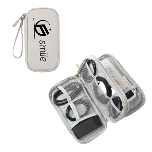 Travel Cable Organizer Pouch - Electronic Accessories Case - Travel Cable Organizer Pouch - Electronic Accessories Case - Image 1 of 6