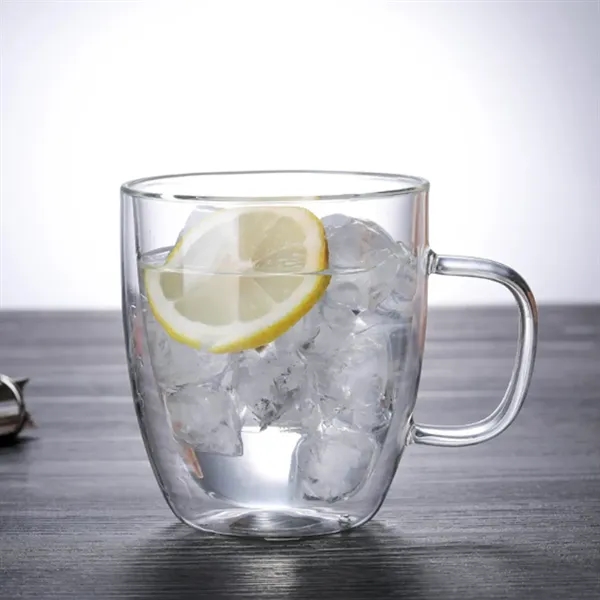 12oz. Double Wall Glass Coffee Mug Insulated Drinkware - 12oz. Double Wall Glass Coffee Mug Insulated Drinkware - Image 6 of 6