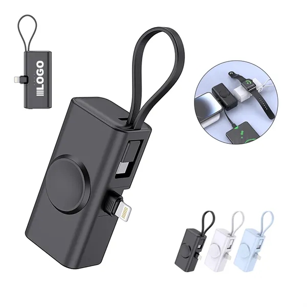 3 In 1 Wireless Magnetic Power Bank - 3 In 1 Wireless Magnetic Power Bank - Image 0 of 2