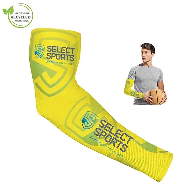 Recycled RPET Polyester Full Color Compression Arm Sleeve - Recycled RPET Polyester Full Color Compression Arm Sleeve - Image 0 of 7