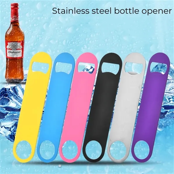 7 Inches Large Colorful Beer Bottle Openers Stainless Steel - 7 Inches Large Colorful Beer Bottle Openers Stainless Steel - Image 1 of 8