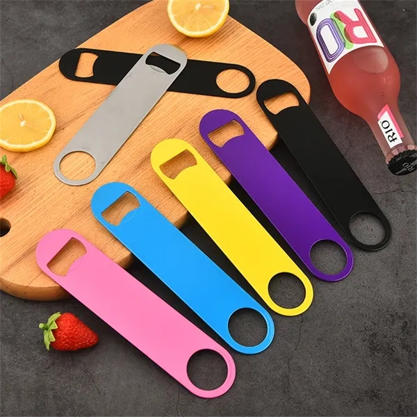 7 Inches Large Colorful Beer Bottle Openers Stainless Steel - 7 Inches Large Colorful Beer Bottle Openers Stainless Steel - Image 2 of 8