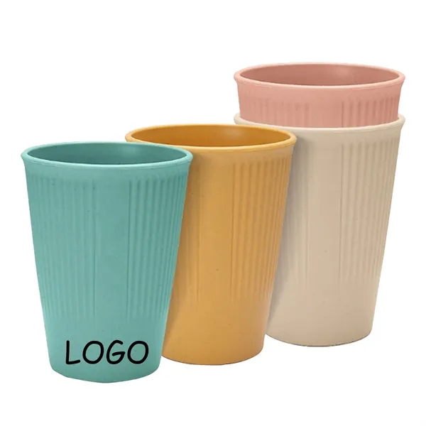 Reusable Eco-Friendly Wheat Straw Water Mug - Reusable Eco-Friendly Wheat Straw Water Mug - Image 0 of 4