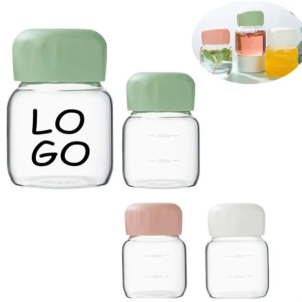 Small Clear Glass Water Bottle - Small Clear Glass Water Bottle - Image 0 of 2