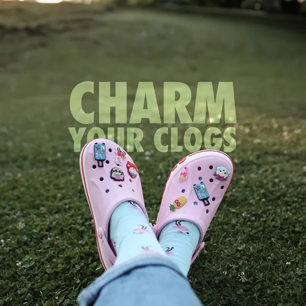 2D Custom-Molded Clog Shoe Charms - 2D Custom-Molded Clog Shoe Charms - Image 1 of 2