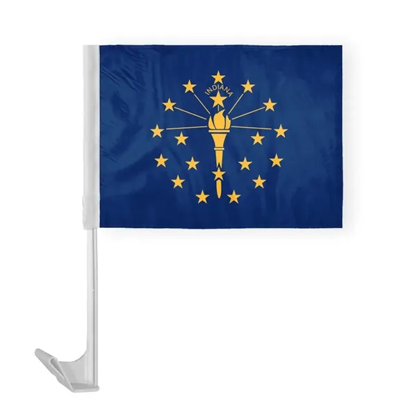 12"x16" & 10.5"x15" Indiana Car Flags - 12"x16" & 10.5"x15" Indiana Car Flags - Image 0 of 1