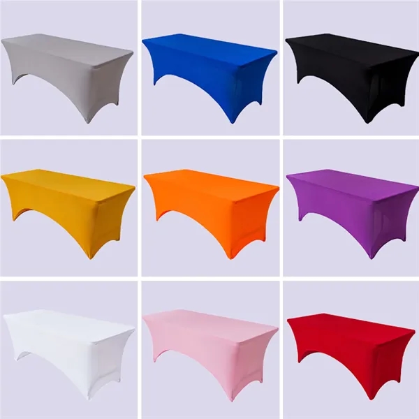 6 Ft Spandex Tablecloths For Rectangle Tables - 6 Ft Spandex Tablecloths For Rectangle Tables - Image 1 of 1