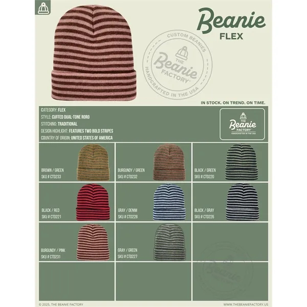 Made in USA Beanie, Winter Hat, Custom Beanies H-Stitch hat - Made in USA Beanie, Winter Hat, Custom Beanies H-Stitch hat - Image 9 of 88