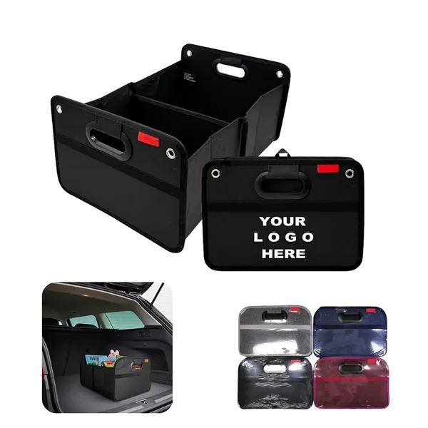 Portable Folding Car Trunk Storage Organizer - Portable Folding Car Trunk Storage Organizer - Image 0 of 7