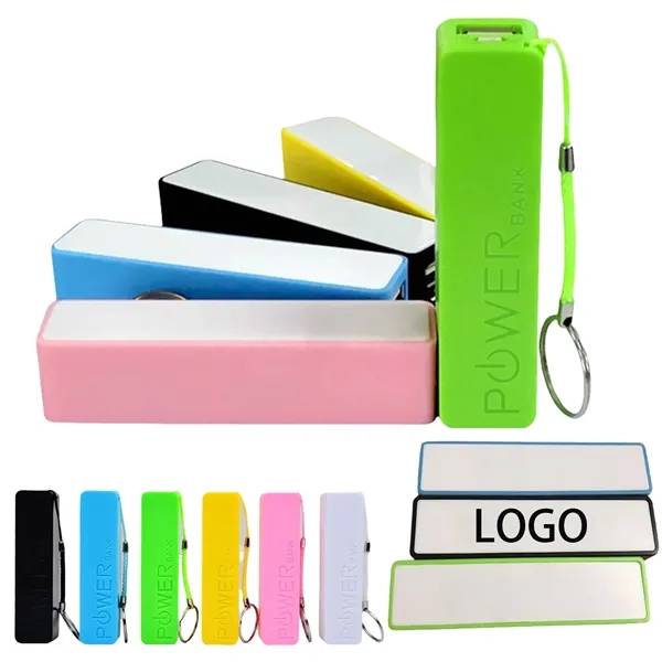 Colorful Portable Power Bank With Keychain - Colorful Portable Power Bank With Keychain - Image 0 of 3