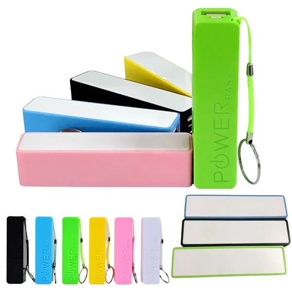 Colorful Portable Power Bank With Keychain - Colorful Portable Power Bank With Keychain - Image 1 of 3
