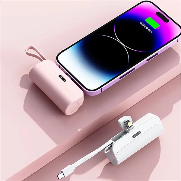 Small Portable 5000Mah Power Bank - Small Portable 5000Mah Power Bank - Image 1 of 5