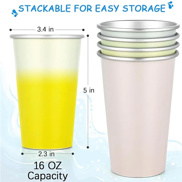 16 Oz Changing Ball Aluminum Cups - 16 Oz Changing Ball Aluminum Cups - Image 1 of 6