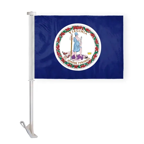 12"x16" & 10.5''x15'' Virginia Car Flags - 12"x16" & 10.5''x15'' Virginia Car Flags - Image 1 of 1