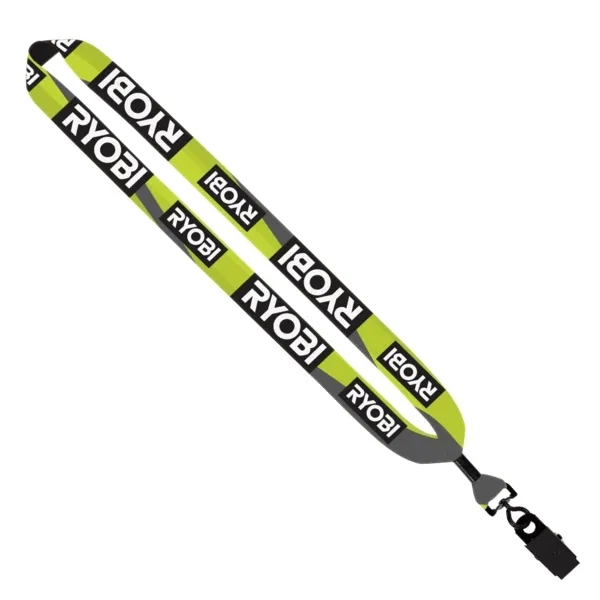 1" Dye Sublimated Lanyard with Metal Crimp & Metal Bulldog - 1" Dye Sublimated Lanyard with Metal Crimp & Metal Bulldog - Image 1 of 1