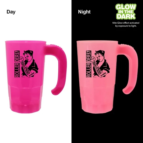 20 oz. Nite Glow Stackable Beer Stein - 20 oz. Nite Glow Stackable Beer Stein - Image 5 of 7