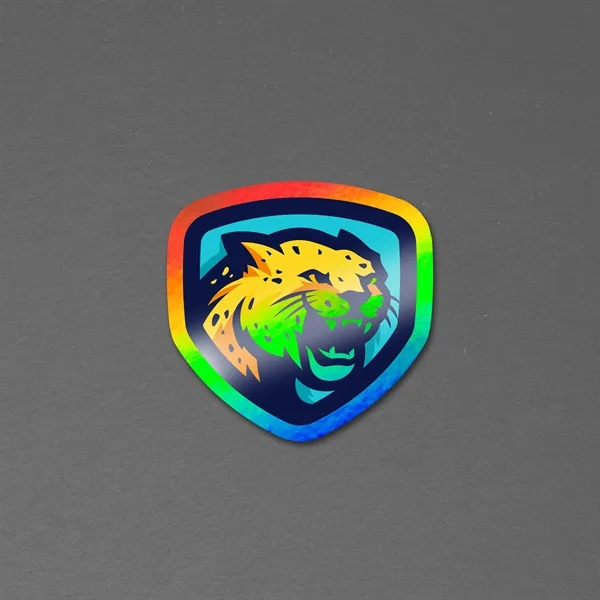Custom Vinyl Die Cut Holographic Sticker 6mil