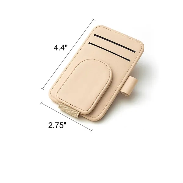 Leather Sunglasses Holder Auto Visor Accessories for Car - Leather Sunglasses Holder Auto Visor Accessories for Car - Image 1 of 6