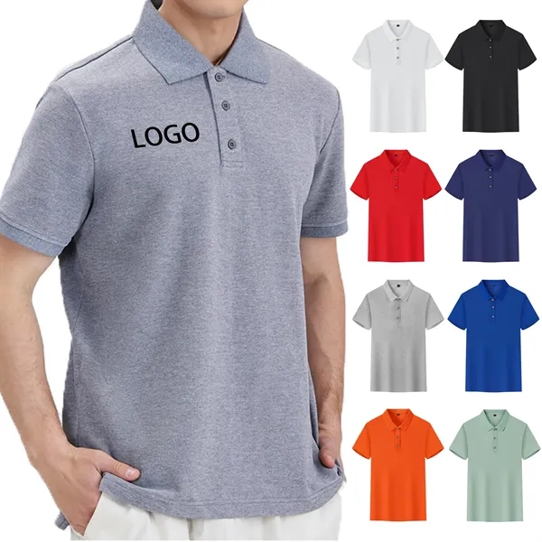 MOQ50 Custom Logo Polyester Polo Shirt - MOQ50 Custom Logo Polyester Polo Shirt - Image 0 of 9