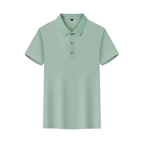 MOQ50 Custom Logo Polyester Polo Shirt - MOQ50 Custom Logo Polyester Polo Shirt - Image 6 of 9