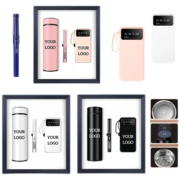 Power Bank Tumbler and Pen Business Gift Set - Power Bank Tumbler and Pen Business Gift Set - Image 0 of 9
