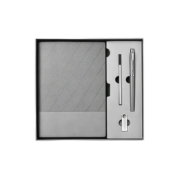 Executive Gift Set - PU Leather Notebook, Pen&8GB USB Drive - Executive Gift Set - PU Leather Notebook, Pen&8GB USB Drive - Image 10 of 15
