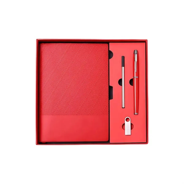 Executive Gift Set - PU Leather Notebook, Pen&8GB USB Drive - Executive Gift Set - PU Leather Notebook, Pen&8GB USB Drive - Image 14 of 15