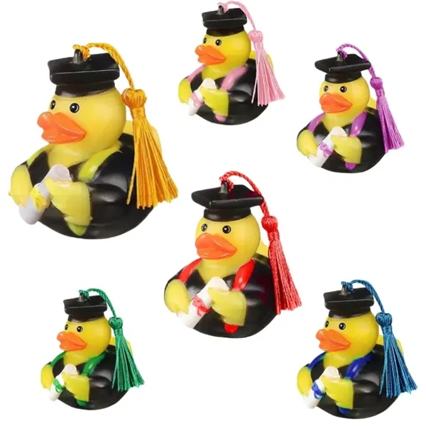 Yellow Graduation Diploma Rubber Ducks - Yellow Graduation Diploma Rubber Ducks - Image 1 of 4