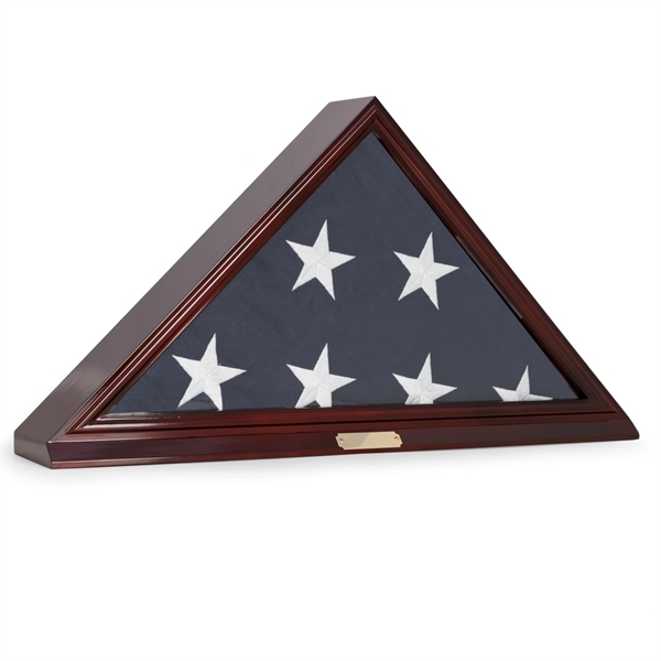 Cherry Wood Flag Display Case, Wall Mountable - Cherry Wood Flag Display Case, Wall Mountable - Image 0 of 0