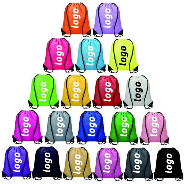Promotional Gift Custom Logo Drawstring Backpack Bags - Promotional Gift Custom Logo Drawstring Backpack Bags - Image 5 of 5
