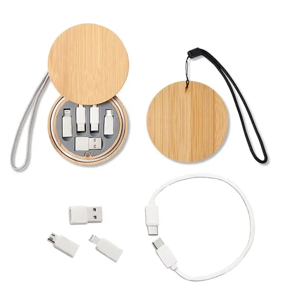 Round Multi USB Charging Adapter Cable Kit - Round Multi USB Charging Adapter Cable Kit - Image 1 of 3