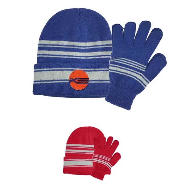 Cuff Beanie and Gloves Set - Cuff Beanie and Gloves Set - Image 0 of 4