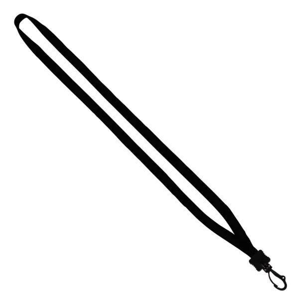 Custom 1/2" Cotton Lanyard with Plastic Clamshell & Swivel Snap Hoo