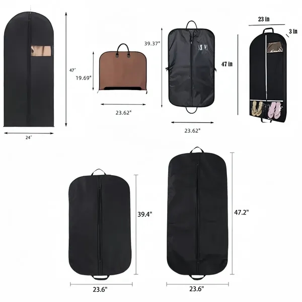 Custom Non Woven Garment Bag With Handle And Zipper Closure - Custom Non Woven Garment Bag With Handle And Zipper Closure - Image 1 of 5