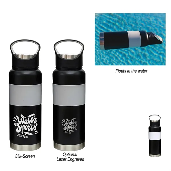 24 Oz. Floating Stainless Steel Bottle - 24 Oz. Floating Stainless Steel Bottle - Image 0 of 6
