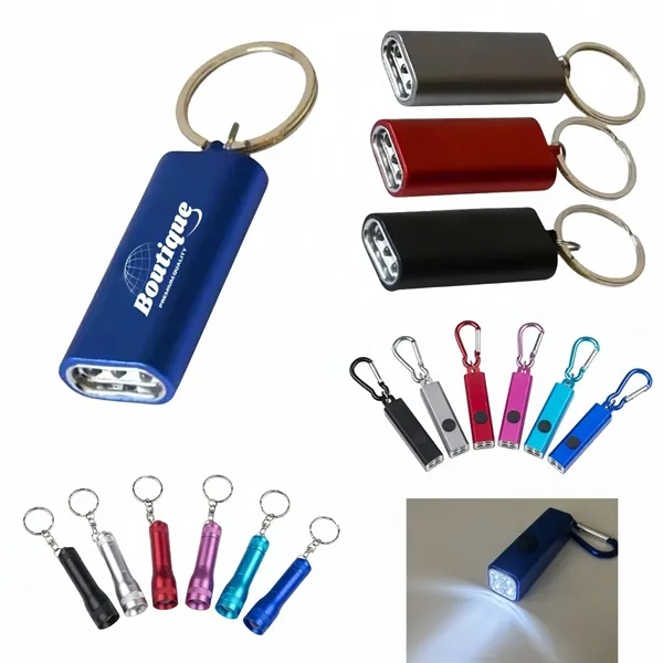 Mini Aluminum LED Flashlight Keychain For Promotions - Mini Aluminum LED Flashlight Keychain For Promotions - Image 0 of 4