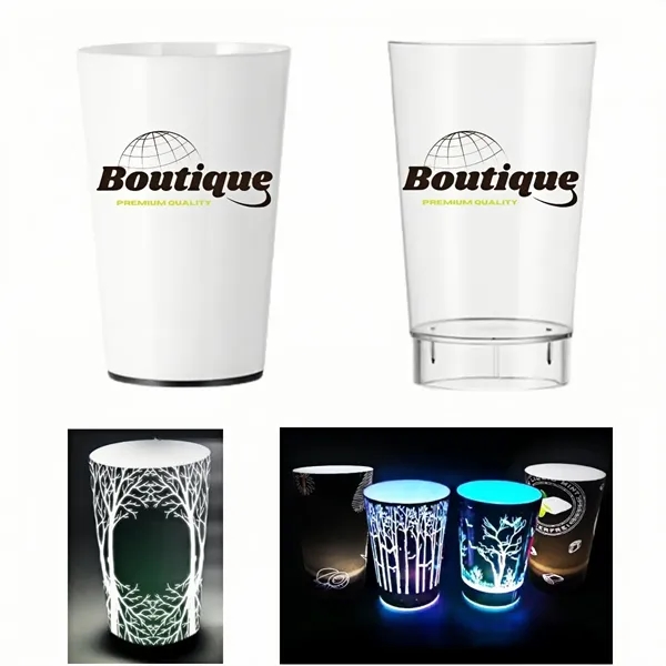 14 Oz Custom LED Glow Cup with Flashing Lights for Events - 14 Oz Custom LED Glow Cup with Flashing Lights for Events - Image 0 of 4