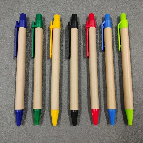Eco Spiral Notebook With Recycled Pen And Elastic Closure - Eco Spiral Notebook With Recycled Pen And Elastic Closure - Image 3 of 3