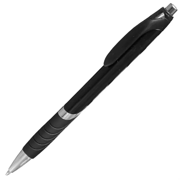 Clickable Rubber Grip Plastic Ballpoint Pens - Clickable Rubber Grip Plastic Ballpoint Pens - Image 2 of 12