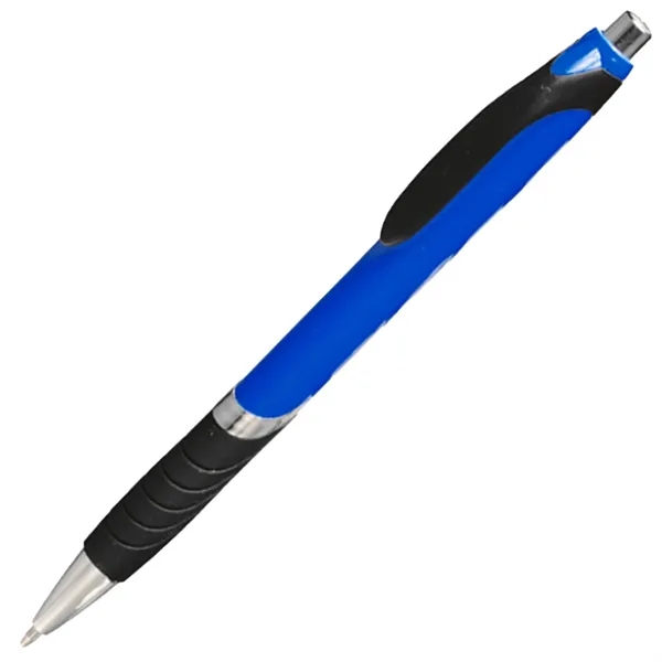 Clickable Rubber Grip Plastic Ballpoint Pens - Clickable Rubber Grip Plastic Ballpoint Pens - Image 3 of 12