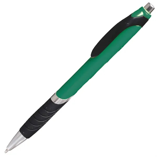 Clickable Rubber Grip Plastic Ballpoint Pens - Clickable Rubber Grip Plastic Ballpoint Pens - Image 4 of 12