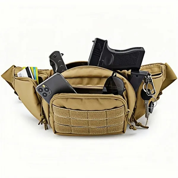 Tactical Waist Pack Multi Pocket Outdoor Utility Bag - Tactical Waist Pack Multi Pocket Outdoor Utility Bag - Image 2 of 8