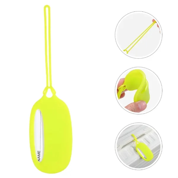 Silicone Luggage Tags with ID Card - Silicone Luggage Tags with ID Card - Image 3 of 6