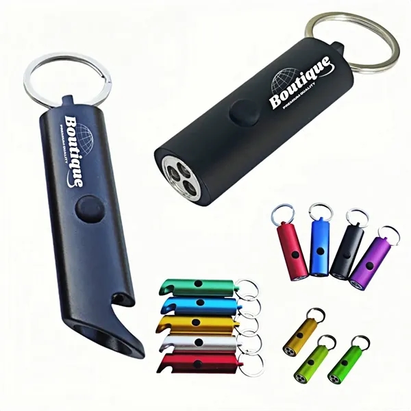 Multi Function LED Keychain Flashlight Aluminum Bright Beam - Multi Function LED Keychain Flashlight Aluminum Bright Beam - Image 0 of 3