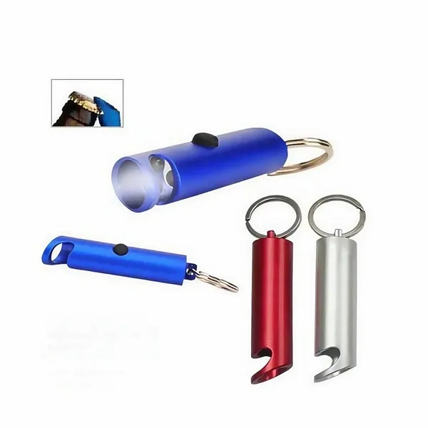 Multi Function LED Keychain Flashlight Aluminum Bright Beam - Multi Function LED Keychain Flashlight Aluminum Bright Beam - Image 2 of 3